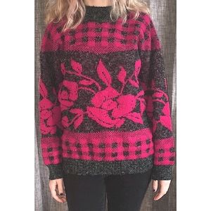 Vintage Arielle Bold Floral Sweater